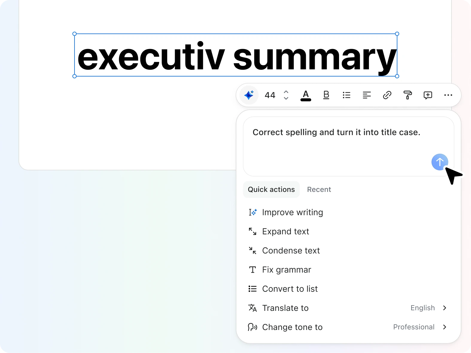 Refine your writing without switching tools
