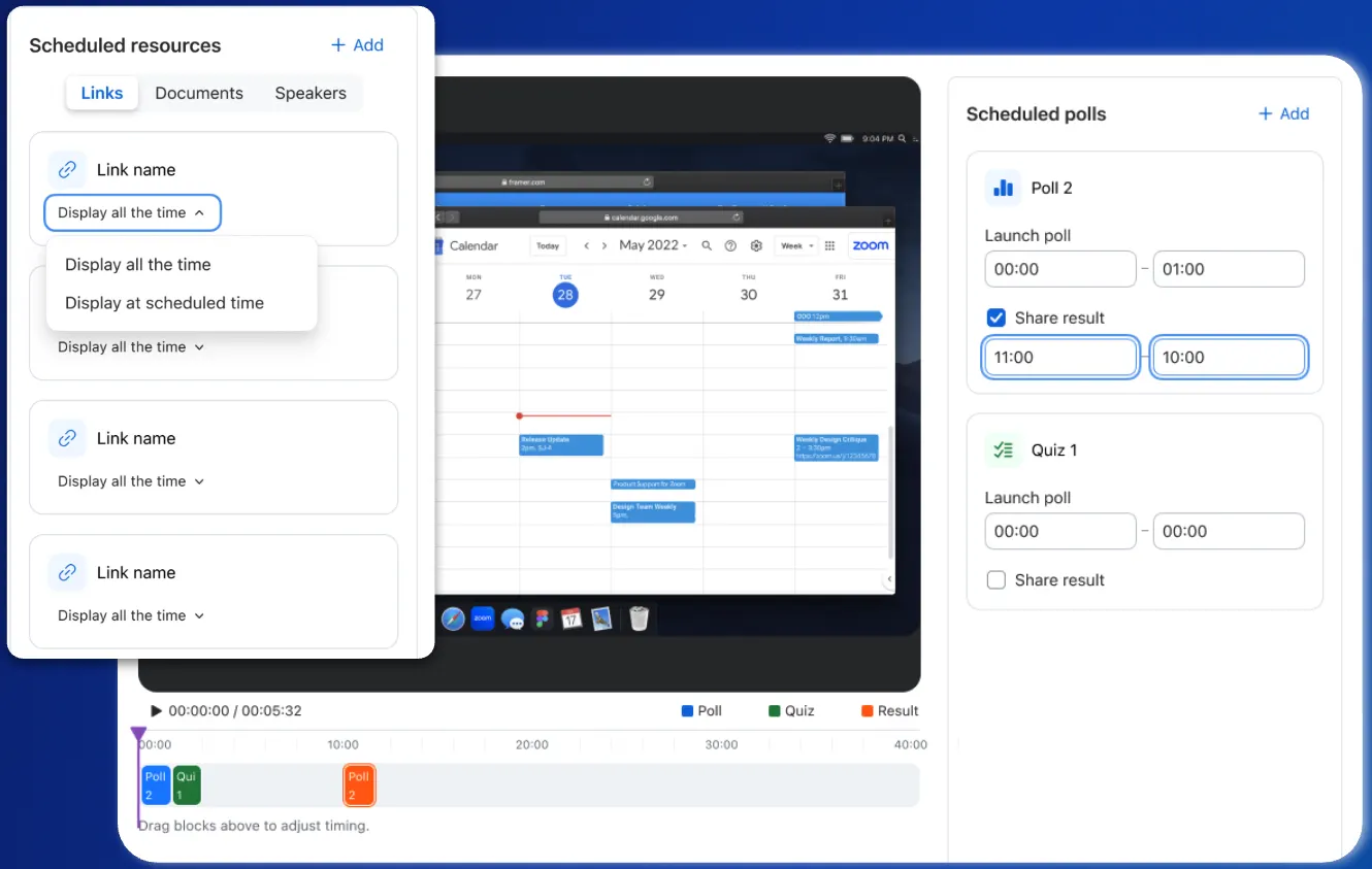 Simulive: Automated Polls & Quizzes