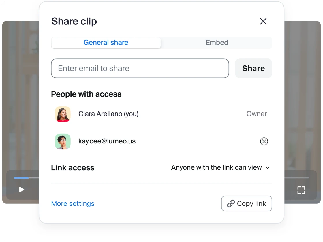 Partagez vos vidéos et contrôlez-en l’accès