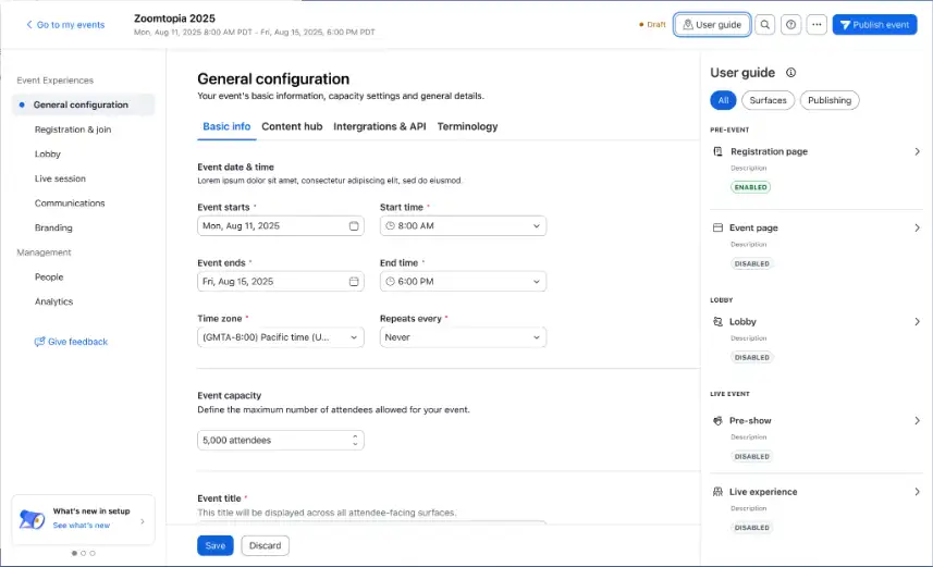 Simplified Webinar Setup