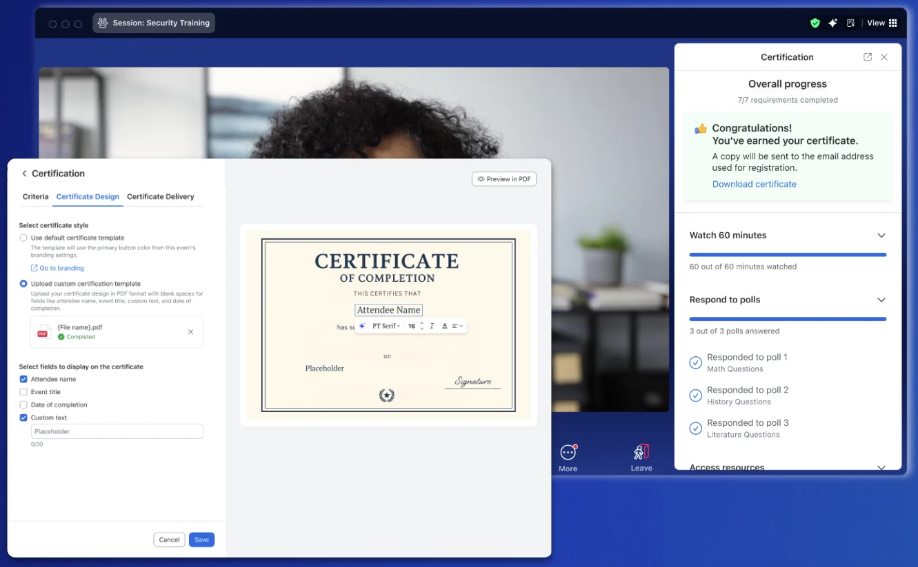 Certification in Simulive