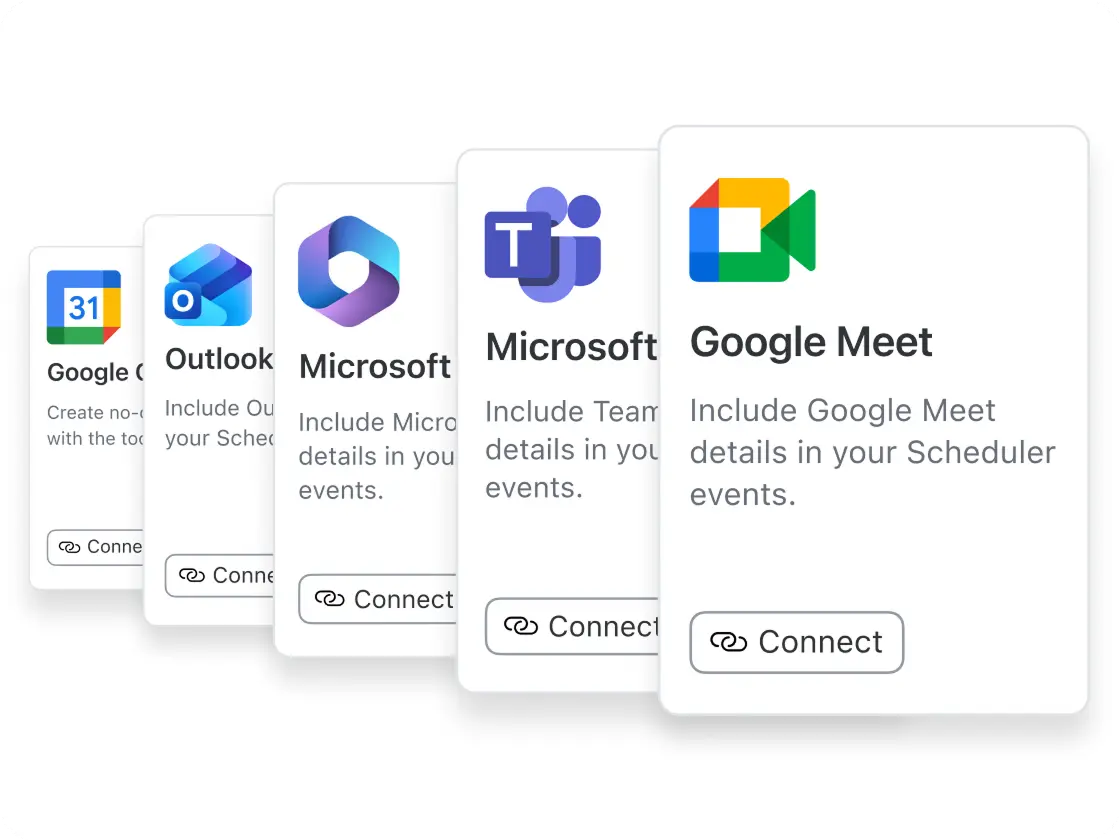 Connect up to six calendars