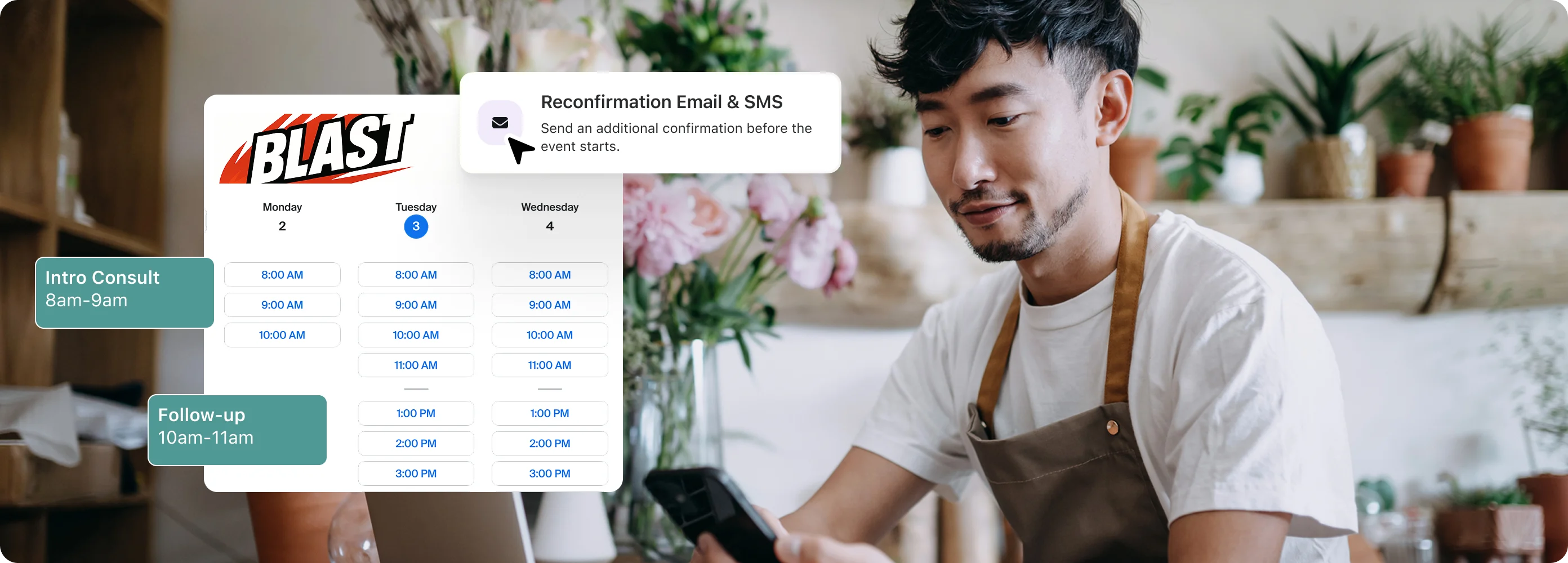 Look polished. Stay booked. Save time.