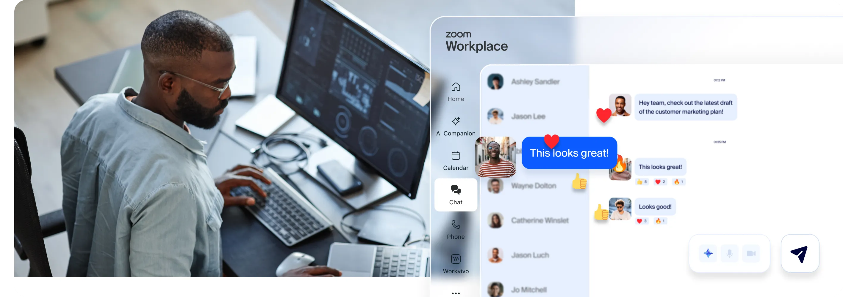 Terhubung dengan nyaman dengan Zoom Chat