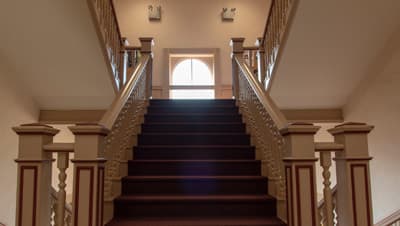 Image of a staircase at Texas State