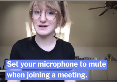 coupez votre micro lorsque vous rejoignez une réunion.