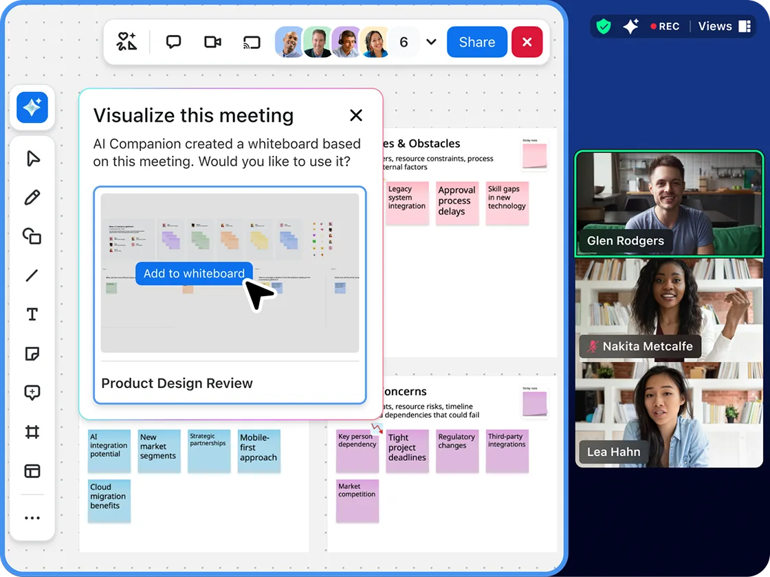 Turn real-time meeting transcripts into boards