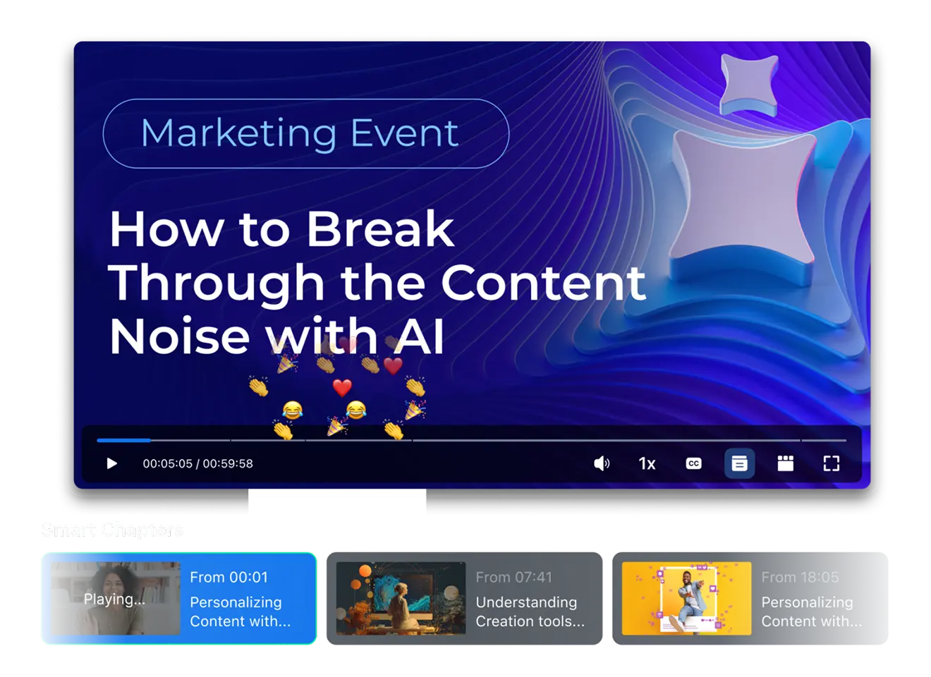 Turn recordings into video showcases