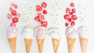 Image of ice cream cones