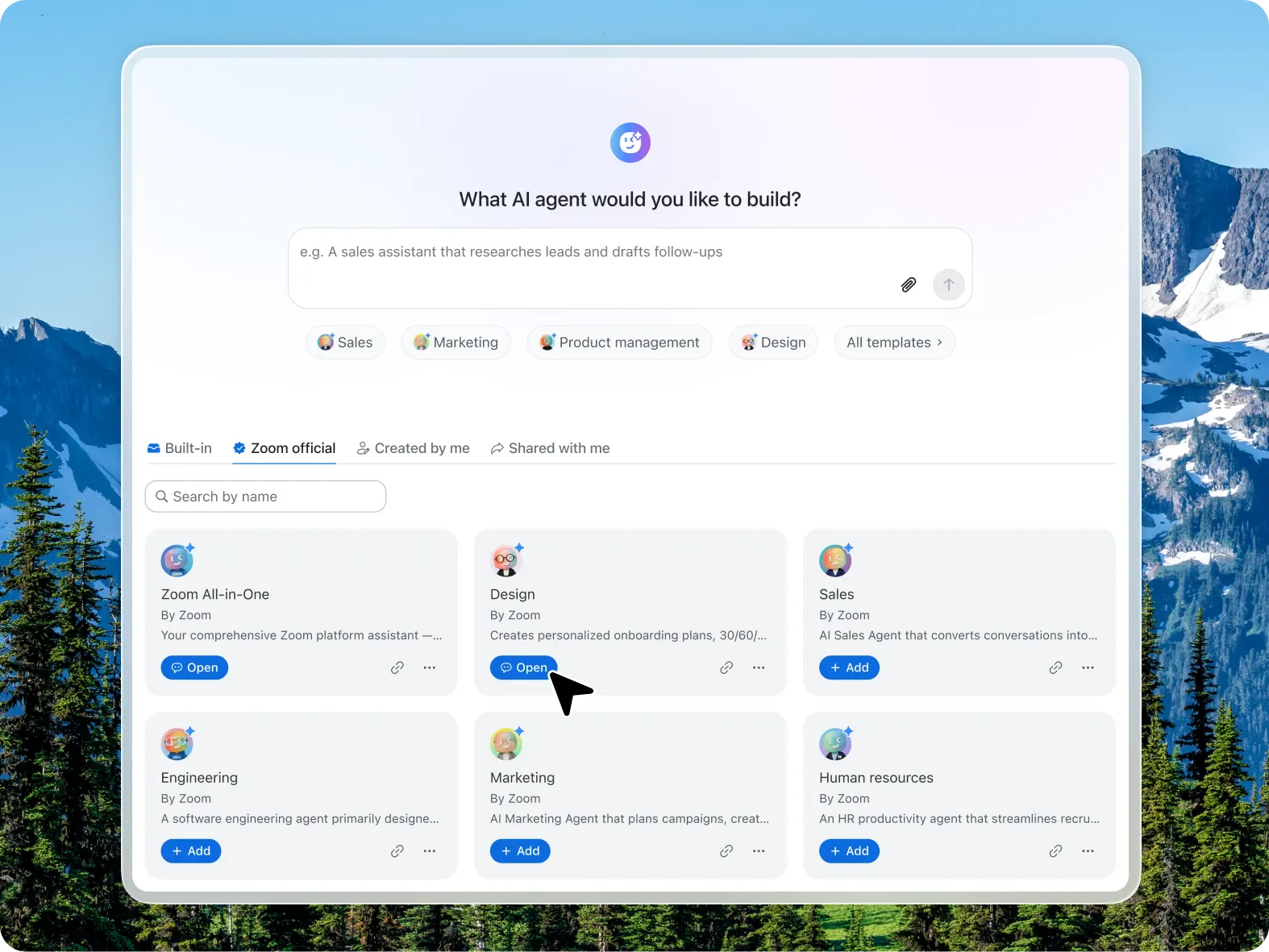 Use a pre-built agent or create your own