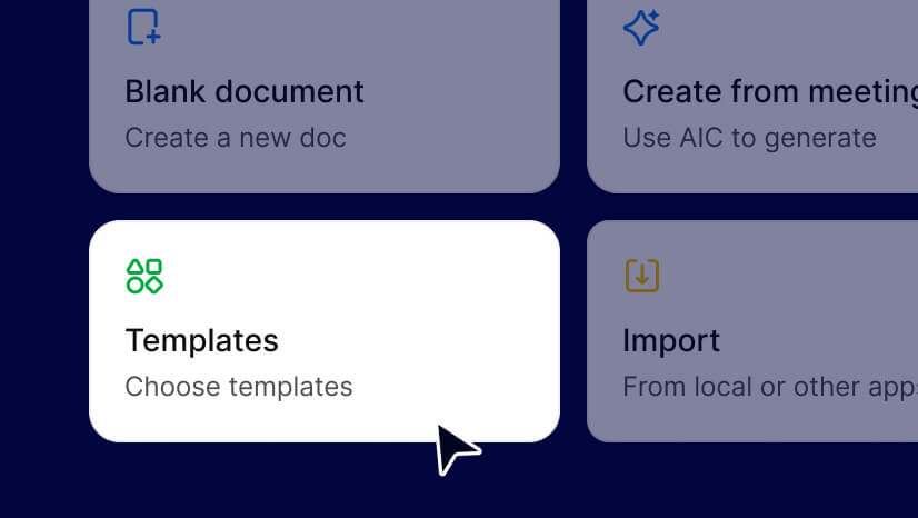 Use templates