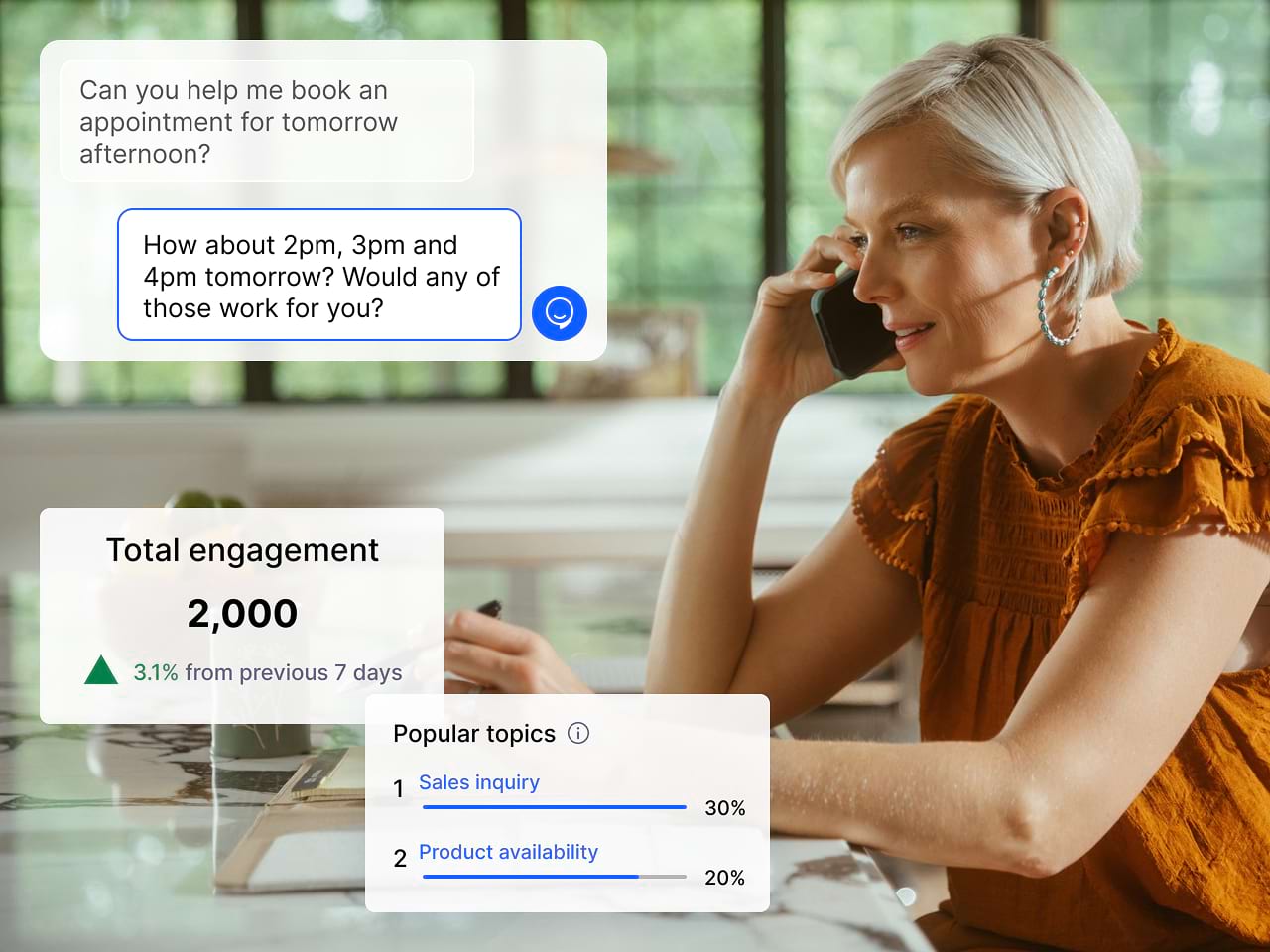Every call answered. Every customer served. Instantly.