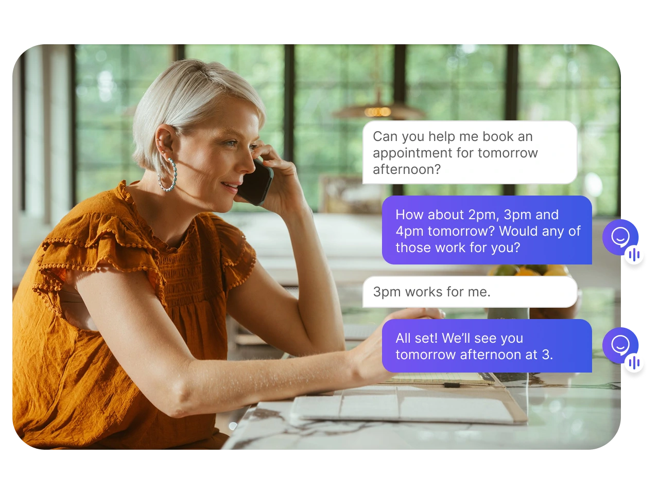 Every call answered. Every customer served. Instantly.