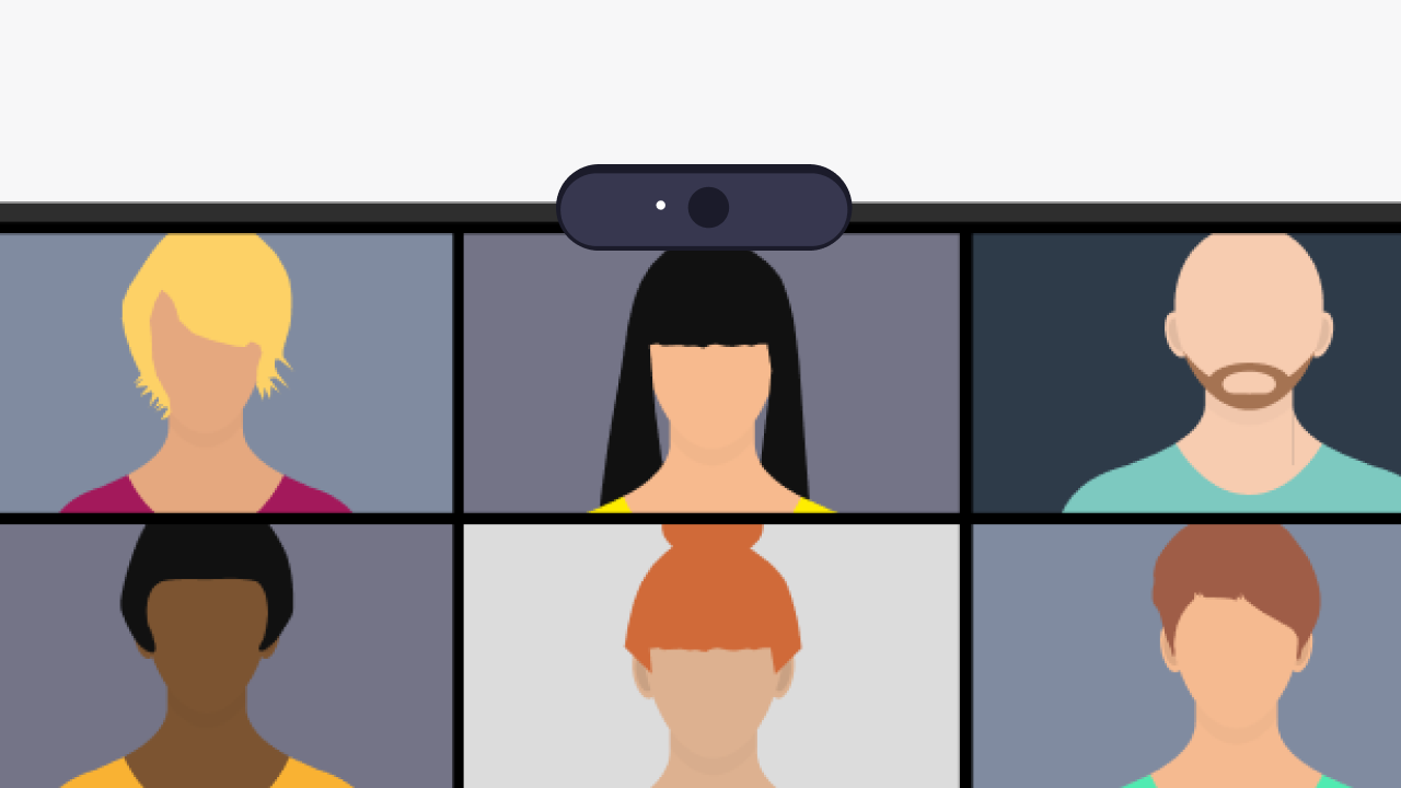ウェブカメラ付きテレビ