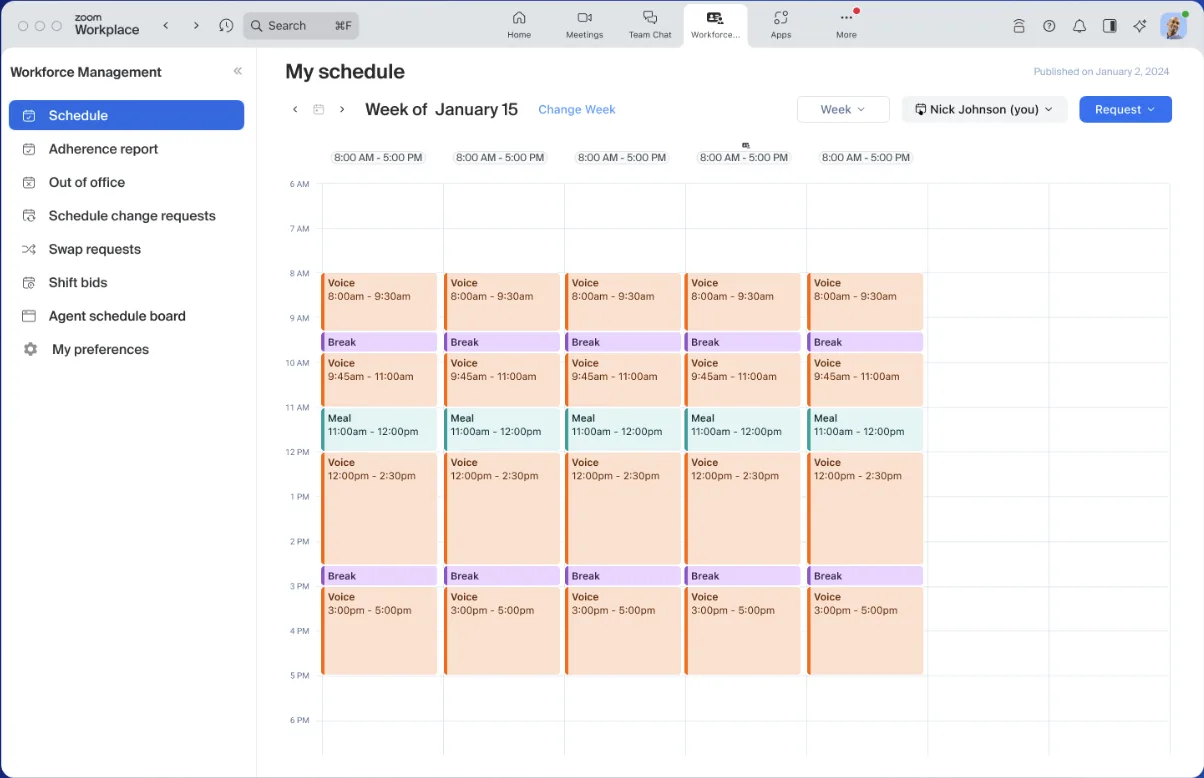 Workforce Management in Zoom Workplace