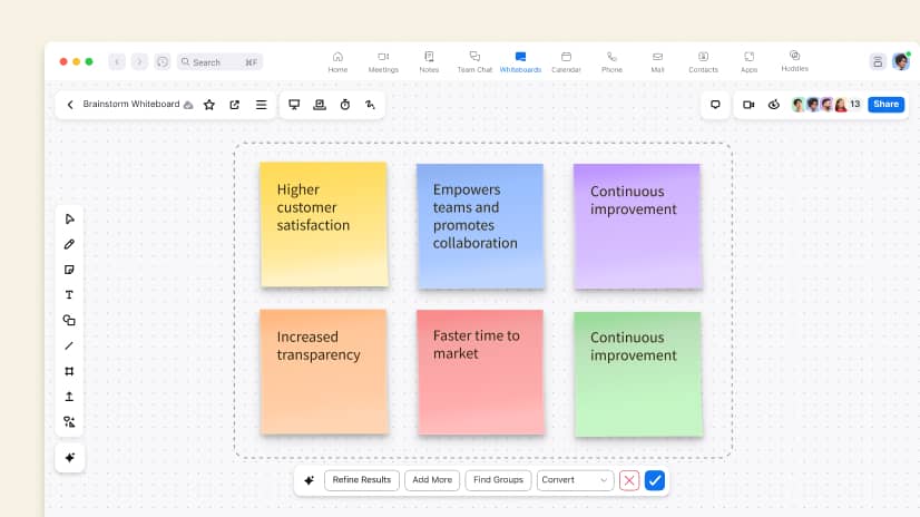 Generate content in Whiteboard