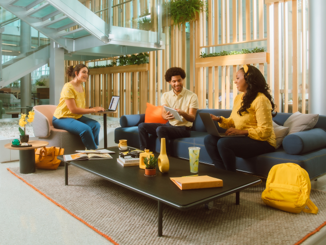 group in lobby