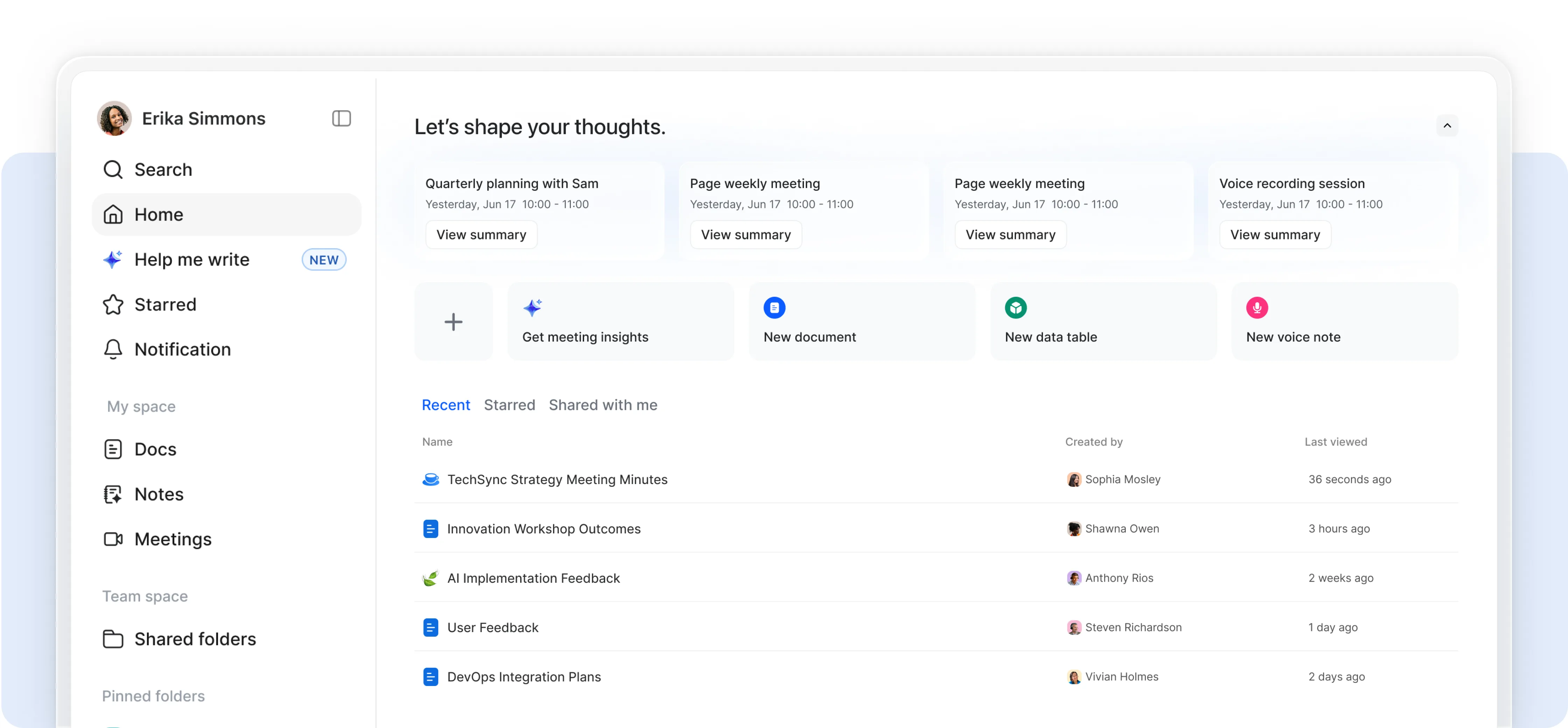 Work smarter with a built-in AI writing assistant