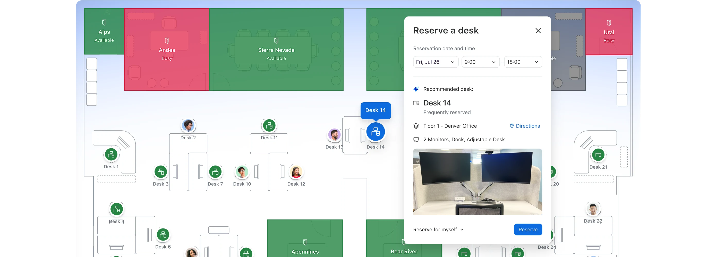 Smarter workplace booking for modern hybrid teams