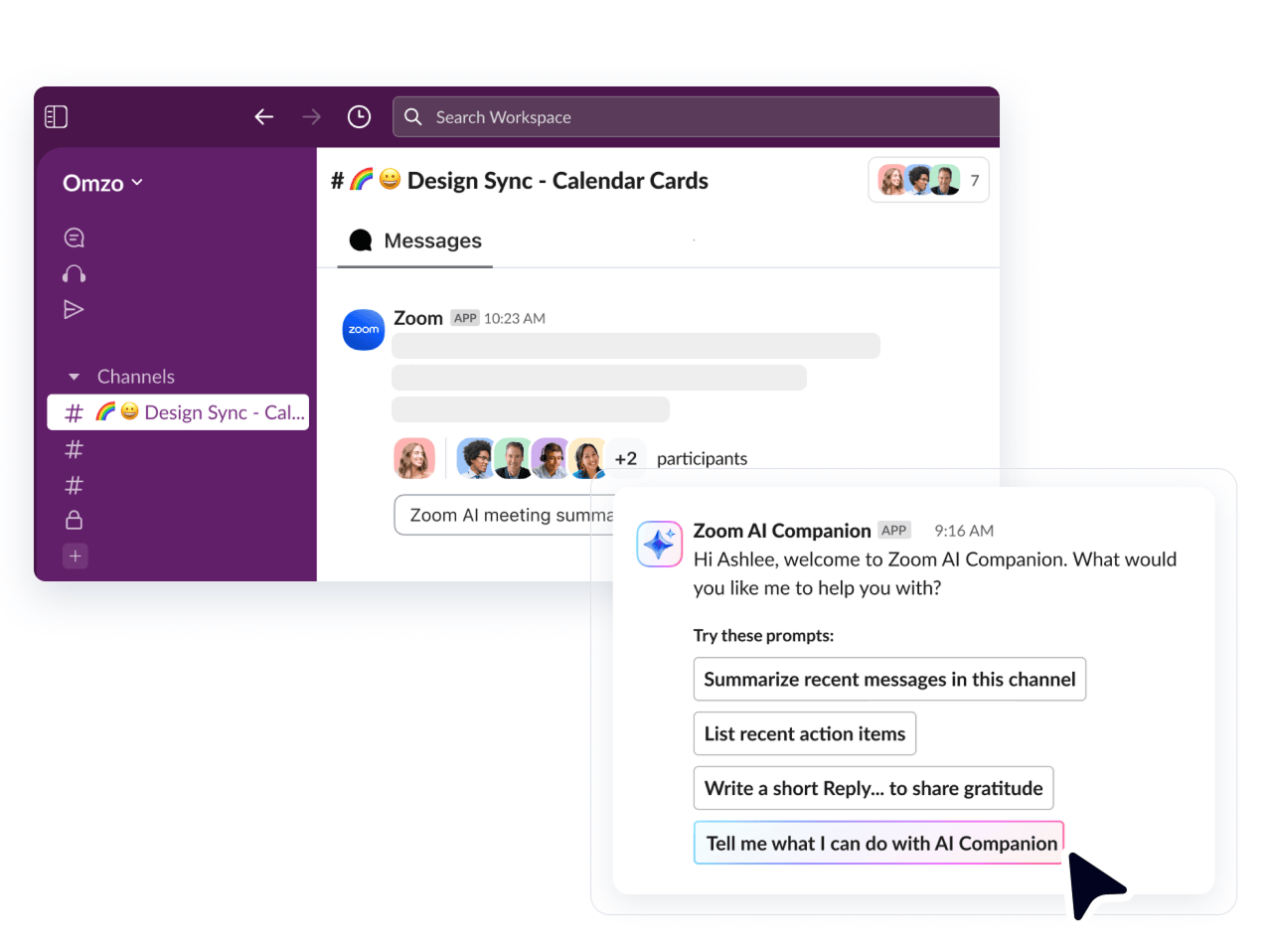 Zoom Slack Integration