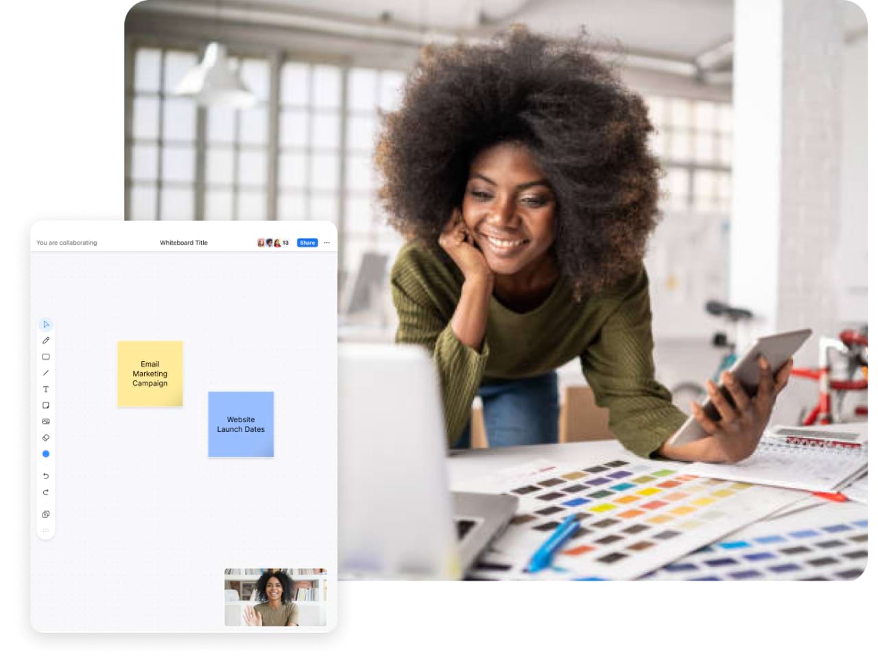 Woman on a call