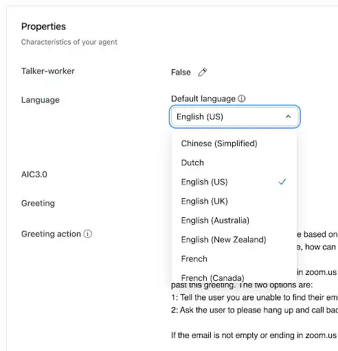 Expanded Language Support for Virtual Agents