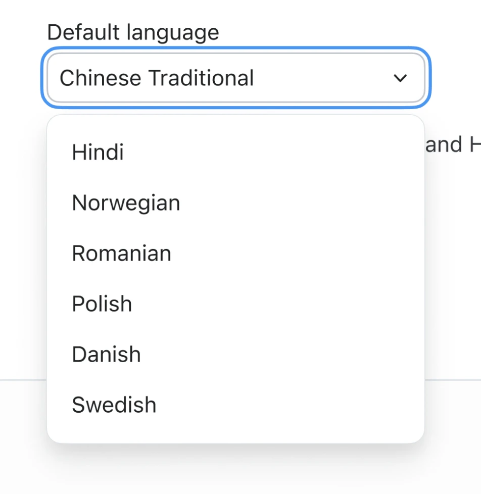 Expanded Language Support and Self-Onboarding